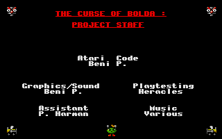 Curse of Bolda (The) atari screenshot